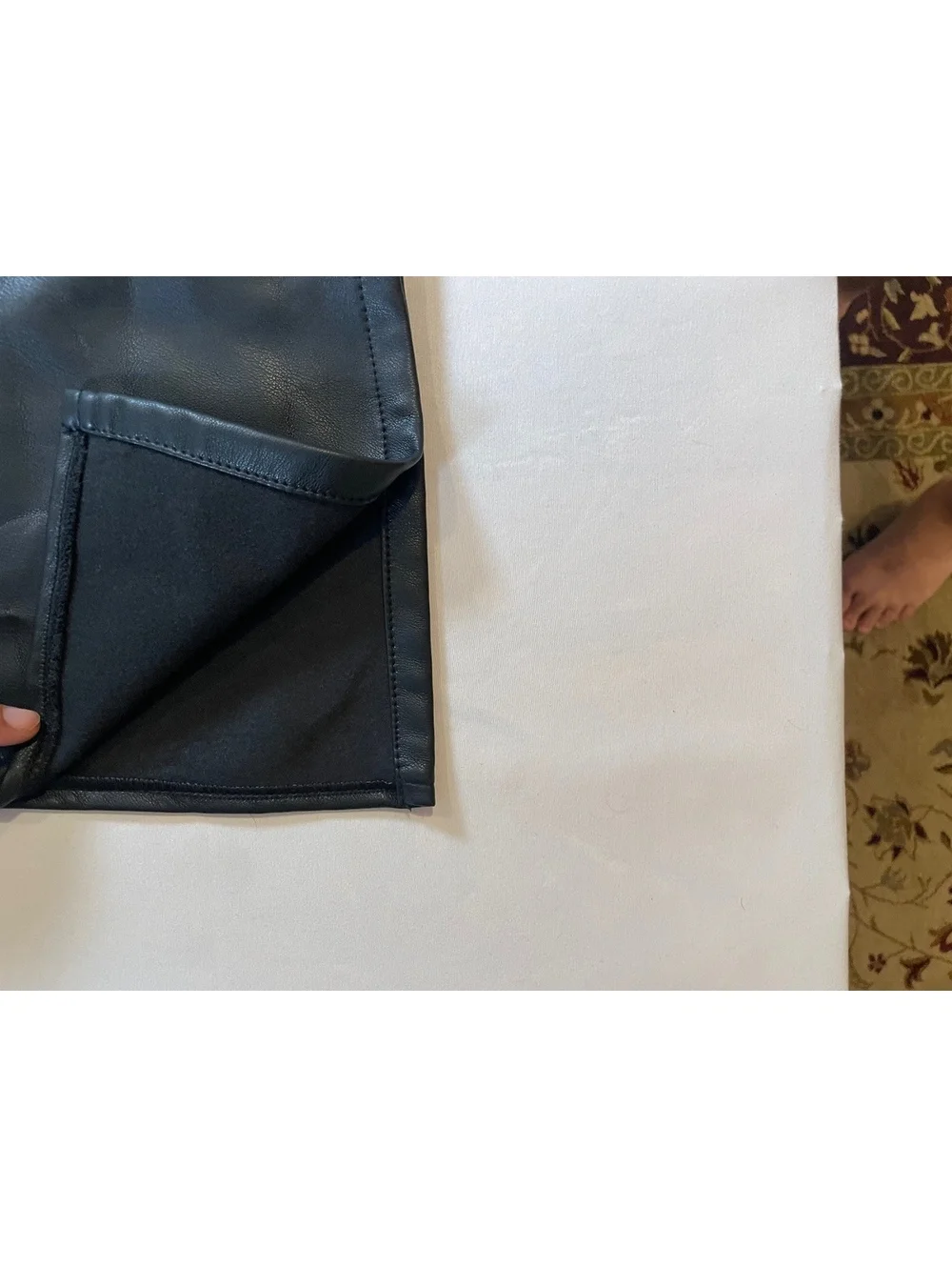 We The Free Free People Black Faux Leather Flare Pants Size 28 NWT